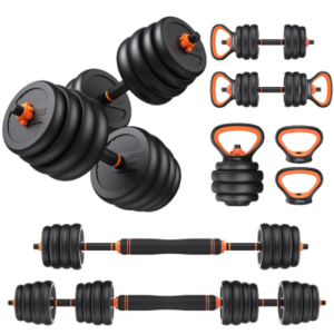 UPGO Adjustable Dumbbells, 70lbs Free Weight Set with Connector